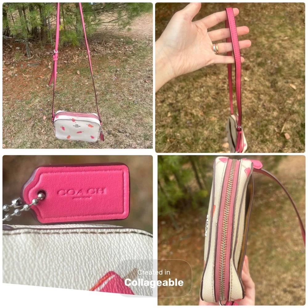 Coach White Popsicle Print Crossbody with Wristlet Limited Edition - Picture 16 of 17
